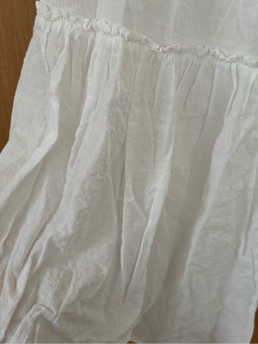 White Tiered Maxi Skirt - Lightweight Summer Style - Picture 2 of 4